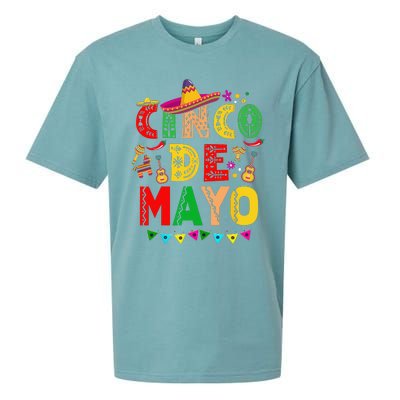 Cinco De Mayo Mexican Fiesta 5 De Mayo Sueded Cloud Jersey T-Shirt