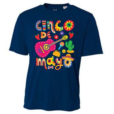 Cinco De Mayo Mexican Fiesta 5 De Mayo Cooling Performance Crew T-Shirt