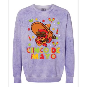 Cinco De Mayo Mexican Fiesta 5 De Mayo Colorblast Crewneck Sweatshirt