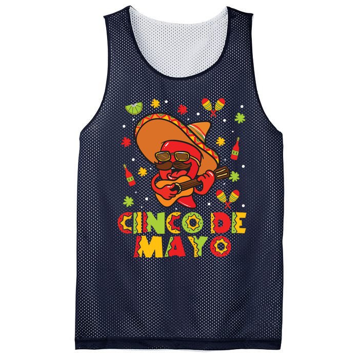 Cinco De Mayo Mexican Fiesta 5 De Mayo Mesh Reversible Basketball Jersey Tank