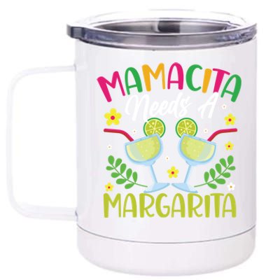 Cinco De Mayo Nacho Average Mamacita Margarita Gift 12 oz Stainless Steel Tumbler Cup