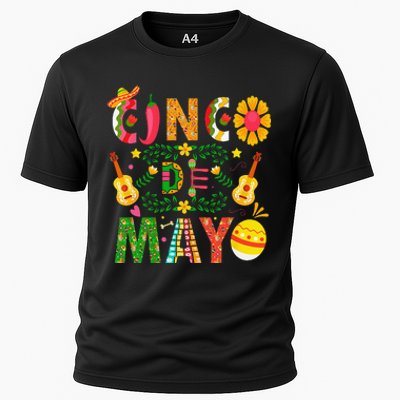 Cinco De Mayo Mexican Fiesta 5 De Mayo Cooling Performance Crew T-Shirt