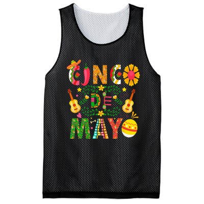 Cinco De Mayo Mexican Fiesta 5 De Mayo Mesh Reversible Basketball Jersey Tank