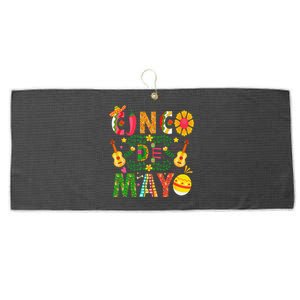 Cinco De Mayo Mexican Fiesta 5 De Mayo Large Microfiber Waffle Golf Towel