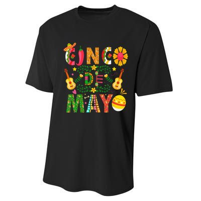 Cinco De Mayo Mexican Fiesta 5 De Mayo Performance Sprint T-Shirt