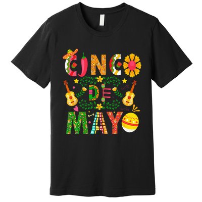 Cinco De Mayo Mexican Fiesta 5 De Mayo Premium T-Shirt