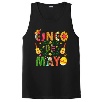 Cinco De Mayo Mexican Fiesta 5 De Mayo PosiCharge Competitor Tank