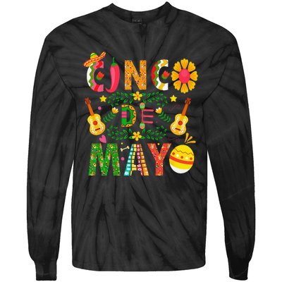 Cinco De Mayo Mexican Fiesta 5 De Mayo Tie-Dye Long Sleeve Shirt