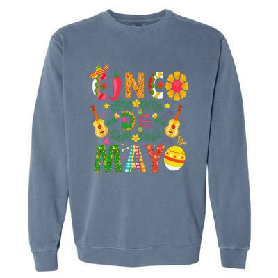 Cinco De Mayo Mexican Fiesta 5 De Mayo Garment-Dyed Sweatshirt