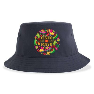 Cinco De Mayo Mexican Fiesta 5 De Mayo Sustainable Bucket Hat