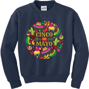 Cinco De Mayo Mexican Fiesta 5 De Mayo Kids Sweatshirt