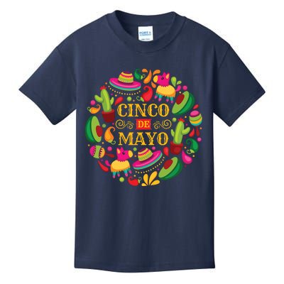 Cinco De Mayo Mexican Fiesta 5 De Mayo Kids T-Shirt