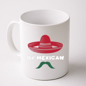 Cinco De Mayo 0% Mexican Sombrero Mustache Coffee Mug