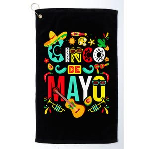 Cinco De Mayo Party Mexican Fiesta 5 De Mayo Platinum Collection Golf Towel