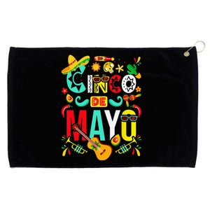 Cinco De Mayo Party Mexican Fiesta 5 De Mayo Grommeted Golf Towel