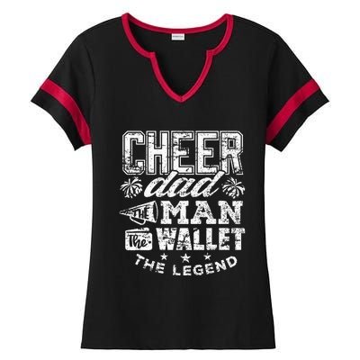 Cheerleader Dad Man Wallet Legend Ladies Halftime Notch Neck Tee