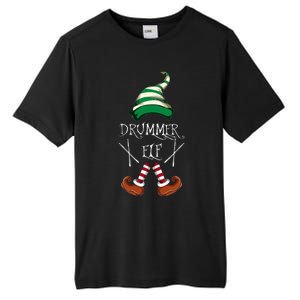 Christmas Drums Music Elf Family Gift Drummer Elf Tall Fusion ChromaSoft Performance T-Shirt