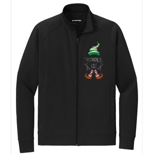 Christmas Drums Music Elf Family Gift Drummer Elf Stretch Full-Zip Cadet Jacket