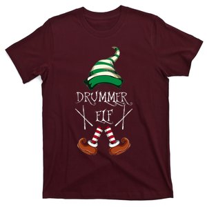 Christmas Drums Music Elf Family Gift Drummer Elf T-Shirt