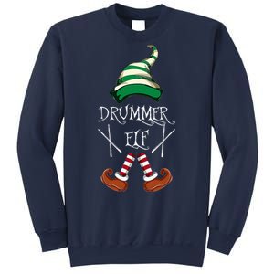 Christmas Drums Music Elf Family Gift Drummer Elf Sweatshirt