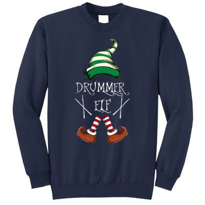 Christmas Drums Music Elf Family Gift Drummer Elf Sweatshirt