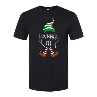 Christmas Drums Music Elf Family Gift Drummer Elf Softstyle CVC T-Shirt