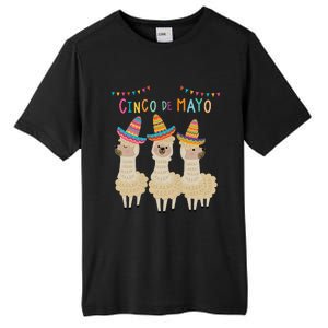 Cinco De Mayo Llama Fiesta Ultimate Party Vibe May 5th Tall Fusion ChromaSoft Performance T-Shirt