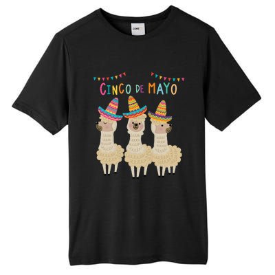 Cinco De Mayo Llama Fiesta Ultimate Party Vibe May 5th Tall Fusion ChromaSoft Performance T-Shirt