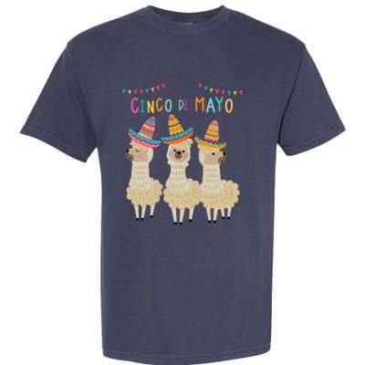 Cinco De Mayo Llama Fiesta Ultimate Party Vibe May 5th Garment-Dyed Heavyweight T-Shirt