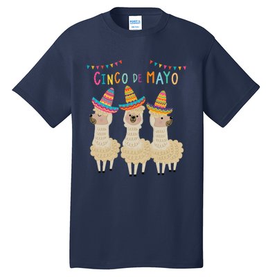 Cinco De Mayo Llama Fiesta Ultimate Party Vibe May 5th Tall T-Shirt