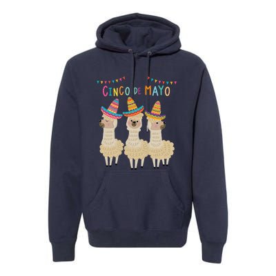 Cinco De Mayo Llama Fiesta Ultimate Party Vibe May 5th Premium Hoodie