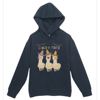 Cinco De Mayo Llama Fiesta Ultimate Party Vibe May 5th Urban Pullover Hoodie