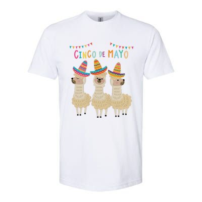 Cinco De Mayo Llama Fiesta Ultimate Party Vibe May 5th Softstyle® CVC T-Shirt