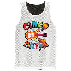 Cinco De Mayo Mexican Fiesta 5 De Mayo Mesh Reversible Basketball Jersey Tank