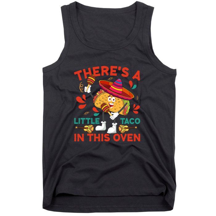 Cinco De Mayo Pregnancy Theres Taco In This Oven Baby Reveal Tank Top