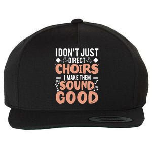 Choir Director Musician Musical Choir Choral Choir Teacher Wool Snapback Cap