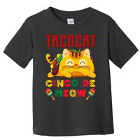 Cinco de Meow taco cat Mexican Cinco De Mayo Cat Lovers Toddler T-Shirt