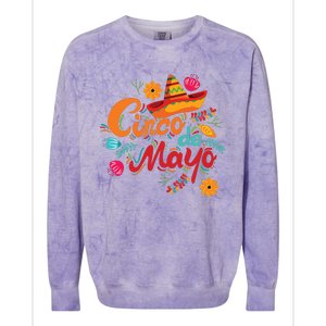 Cinco De Mayo Mexican Fiesta 5 De Mayo Colorblast Crewneck Sweatshirt