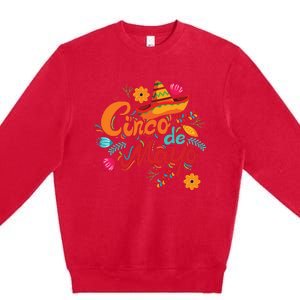 Cinco De Mayo Mexican Fiesta 5 De Mayo Premium Crewneck Sweatshirt