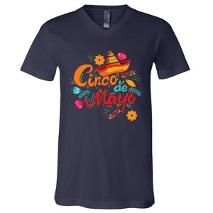 Cinco De Mayo Mexican Fiesta 5 De Mayo V-Neck T-Shirt