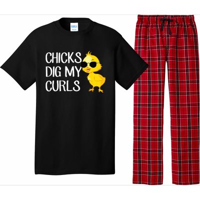 Chicks Dig My Curls Hair Pajama Set