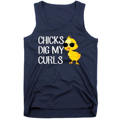 Chicks Dig My Curls Hair Tank Top