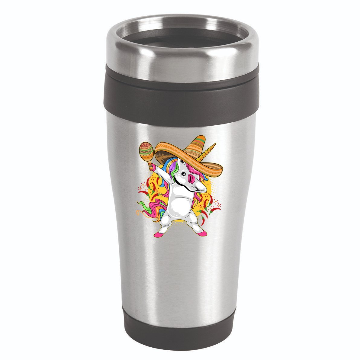 Cinco De Mayo Dabbing Unicorn 16oz Travel Tumbler