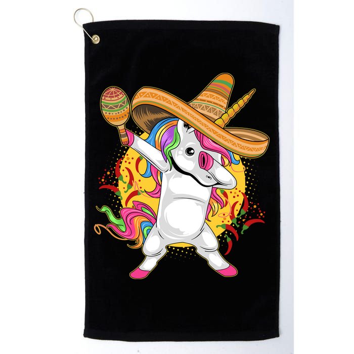 Cinco De Mayo Dabbing Unicorn Golf Towel