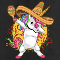 Cinco De Mayo Dabbing Unicorn Golf Towel