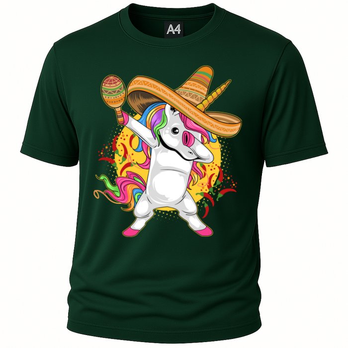 Cinco De Mayo Dabbing Unicorn Performance Shirt