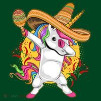 Cinco De Mayo Dabbing Unicorn Apron