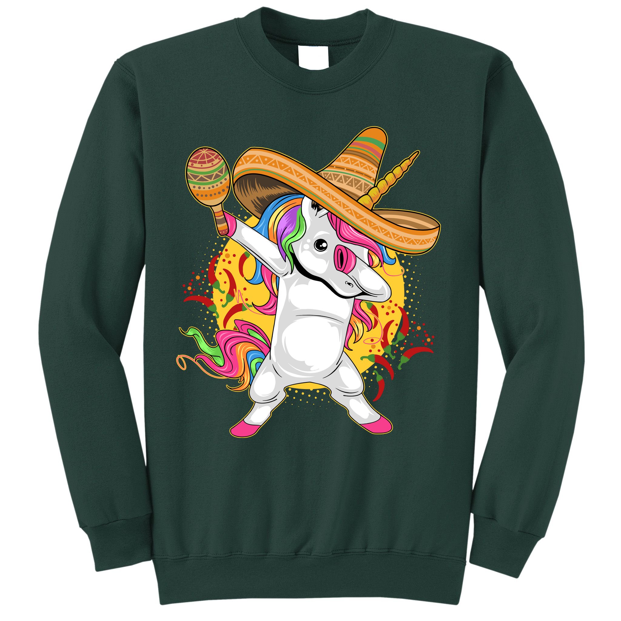 Cinco De Mayo Dabbing Unicorn Sweatshirt