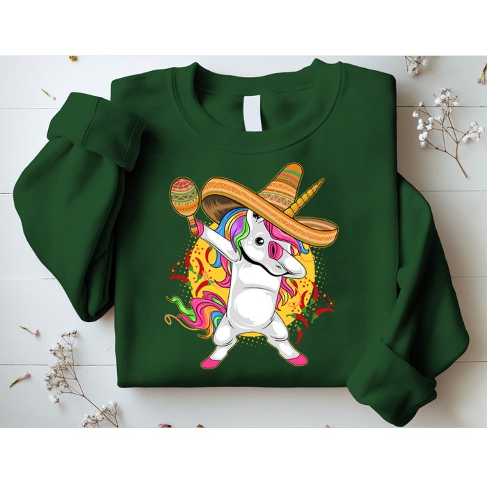 Cinco De Mayo Dabbing Unicorn Sweatshirt
