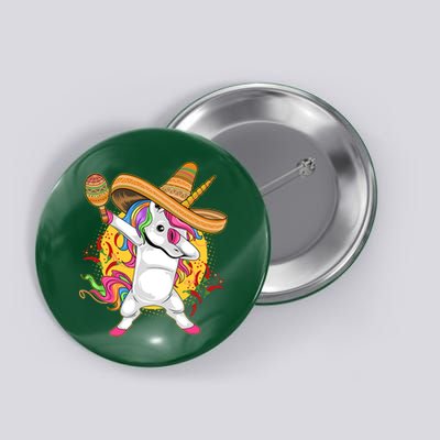 Cinco De Mayo Dabbing Unicorn Button